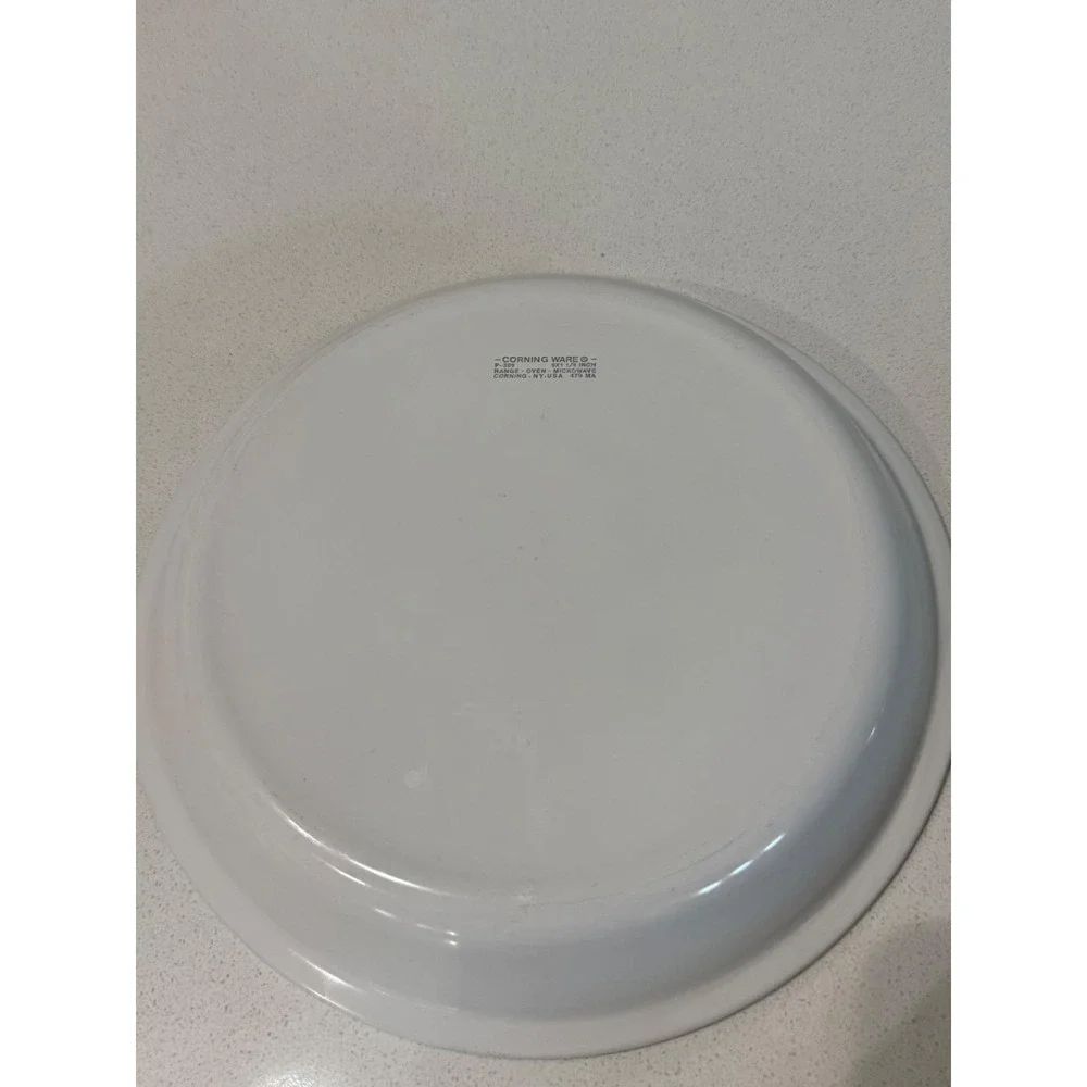 Corning Ware P-309 Blue Cornflower 9 Inch‎ Pie Plate Vintage Pyroceram USA Made